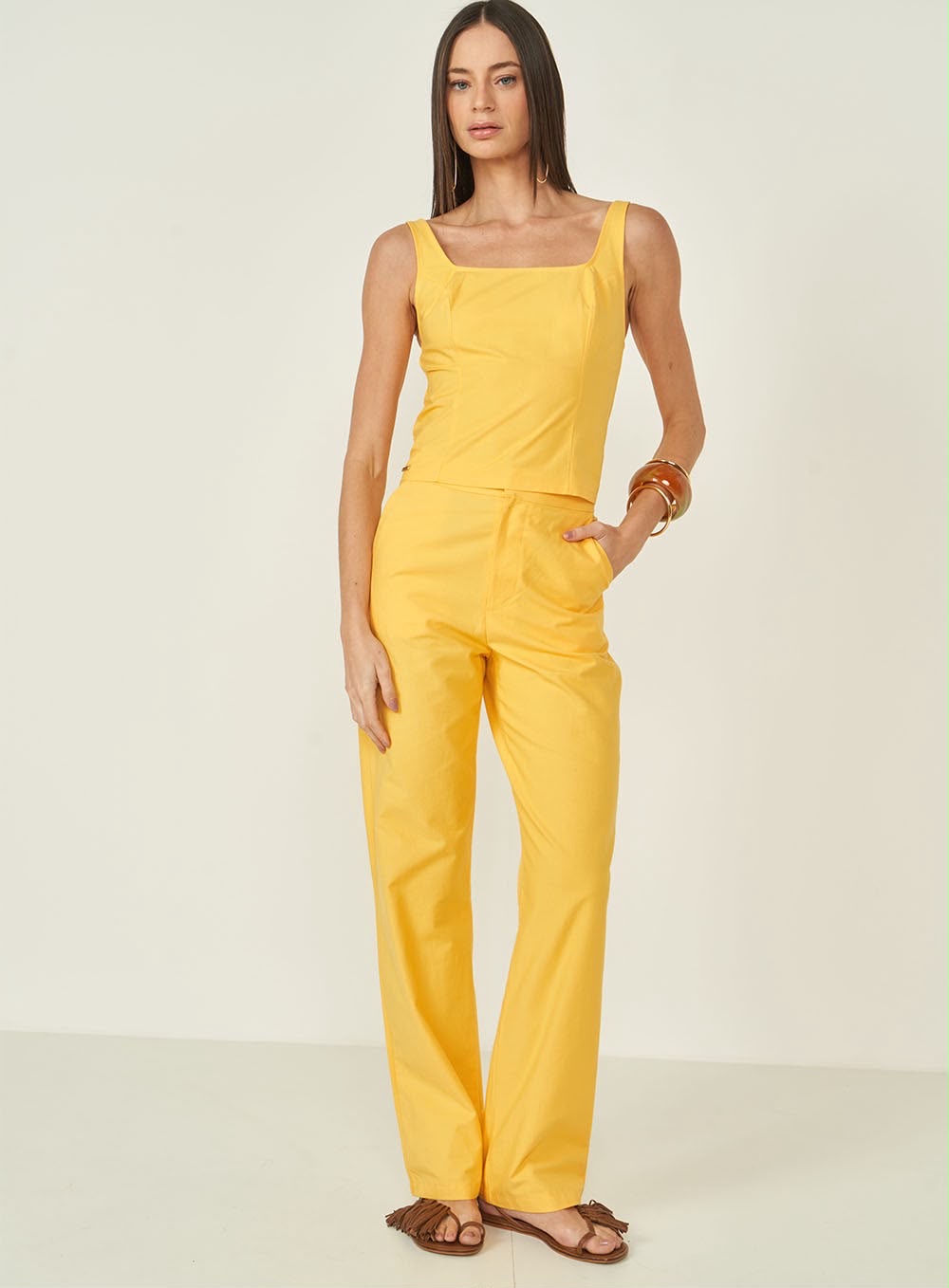 Blusa colcci P/M Calça colcci M