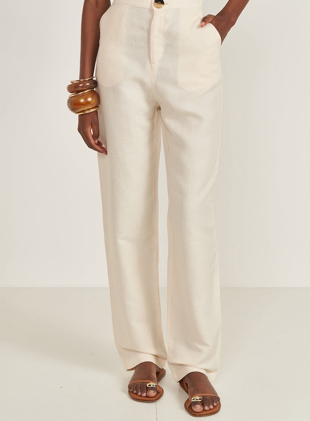 Calça linho colcci